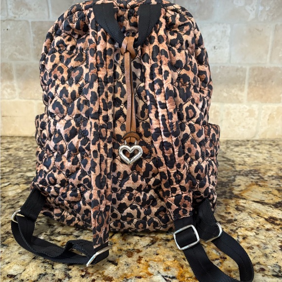 ECU Brighton Heart to Heart Kingston Quilted Leopard Backpack - Picture 3 of 10